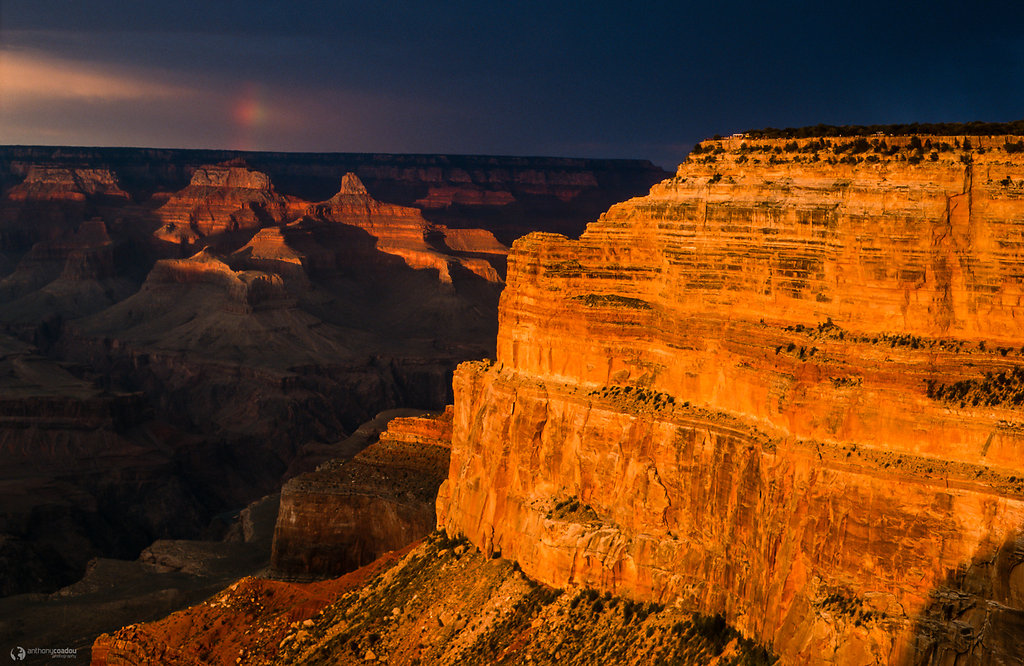 Evening light on the Grand Canyon